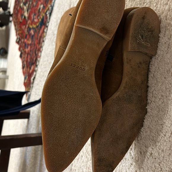 Gucci Boots Brown Suede Pointed Toe - Picture 12 of 13